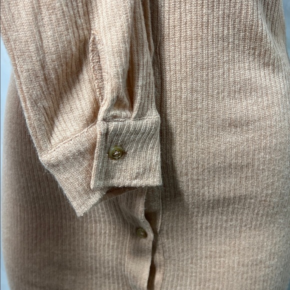 O'Neill Tan Long Sleeve Button-Up Dress zs S - Picture 8 of 16